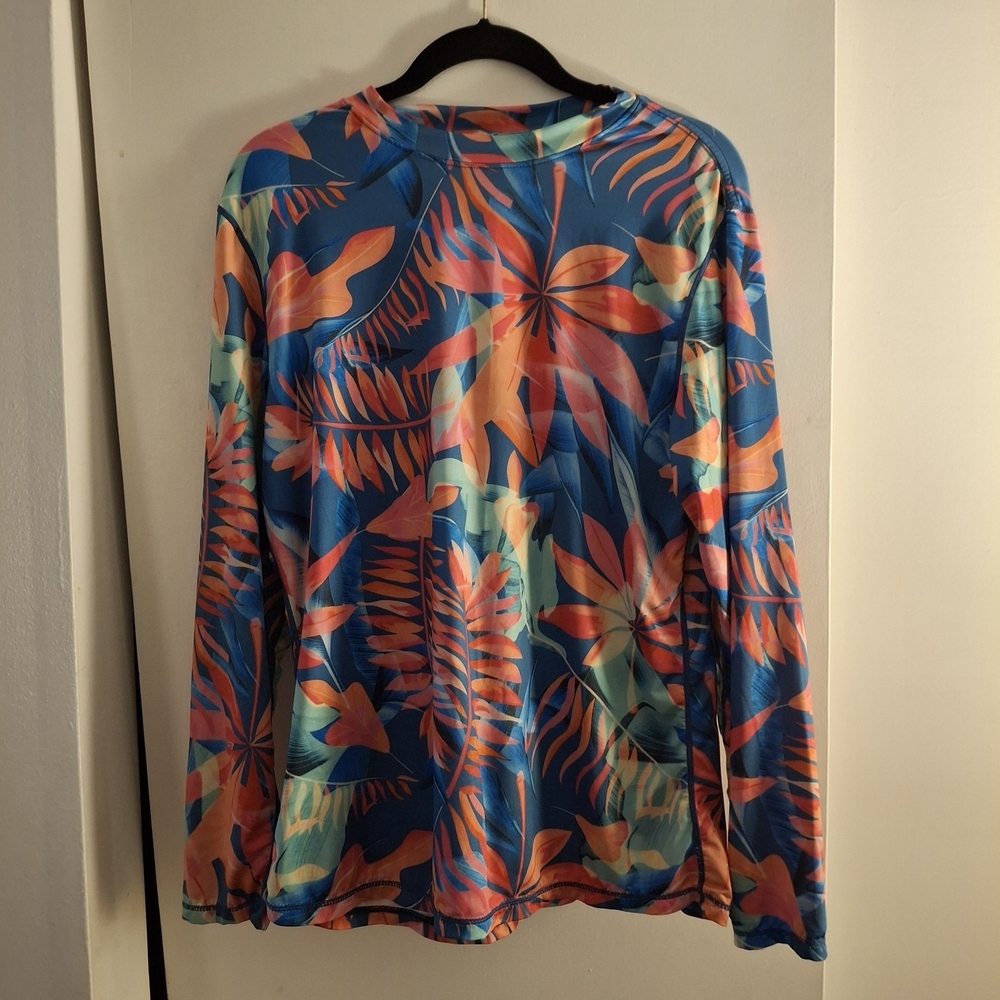 Ingear Women's Tropical Multicolor Long Sleeve Shirt